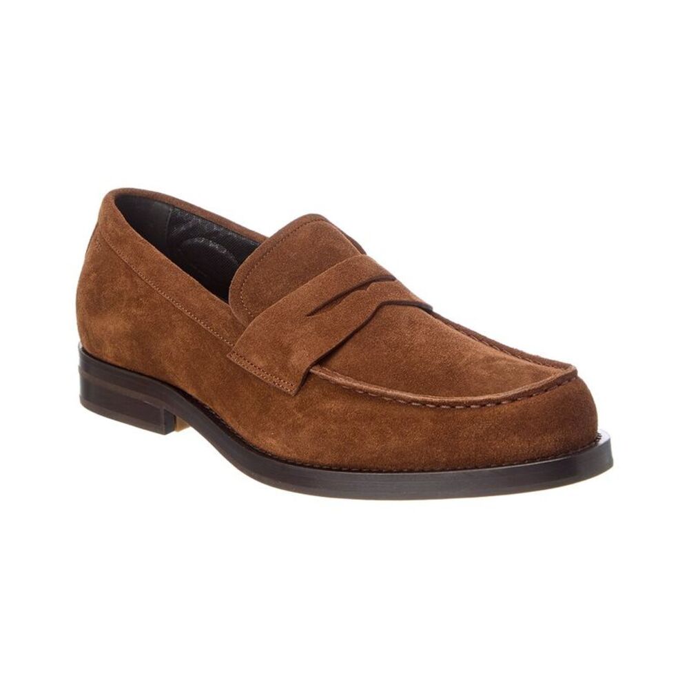 Hugo Boss Dressletic Suede Loafer, Brown